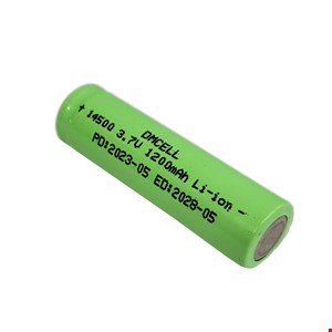 باتری لیتیوم یون 3.7v سایز 14500 سرتخت 1200mAh 