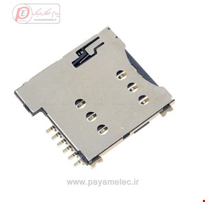 سوکت سیم کارت 6 پین اتوماتیک