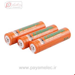 باتری لیتیوم یون 3.7v سایز 18650 سرتخت 2200mAh مارک Small Sun